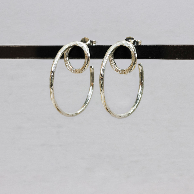 Jeh Jewels Oorstekers, 925 zilver (diameter 27mm.) - 25093
