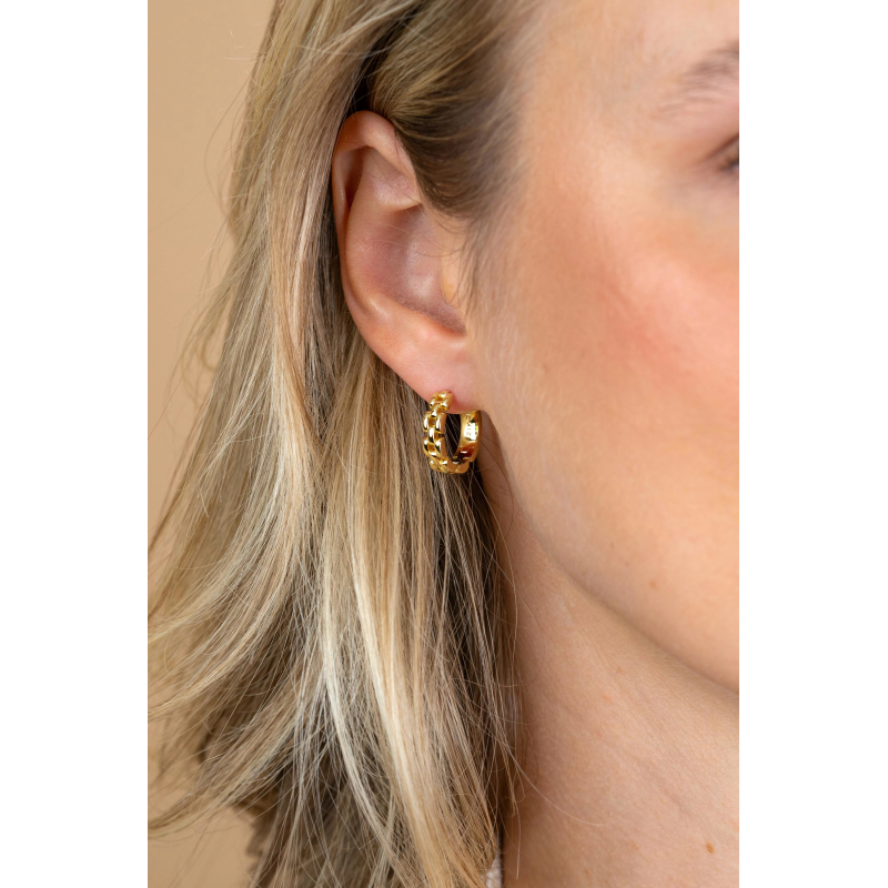 Zinzi Oorringen, model ZIO2556G (16,5x4mm.) - 25107 Zinzi Oorringen, model ZIO2556G (16,5x4mm.) - 25107