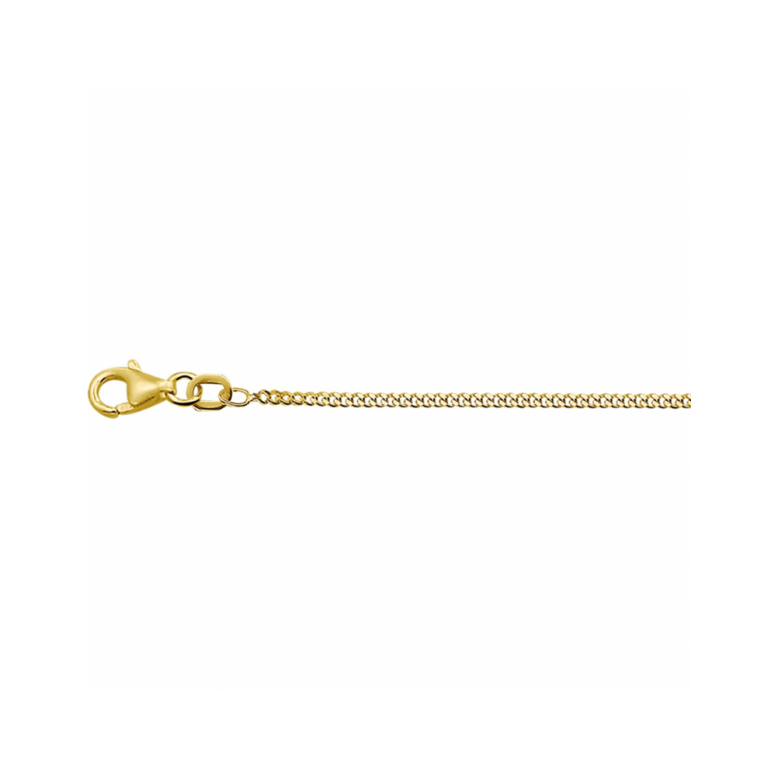 Collier, 9 karaat gourmette 1,4 mm. (lengte: 50cm.) - 24049