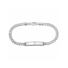Graveerarmband, zilver gourmette (lengte 19cm.) - 24101