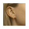 Oorringen, 14kt.goud met zirkonia (14x2mm.) - 24009