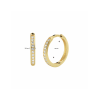 Oorringen, 14kt.goud met zirkonia (14x2mm.) - 24009