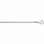 Collier, zilver koord gediamanteerd (lengte: 42cm.) - 24026