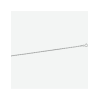 Collier, zilver koord gediamanteerd (lengte: 42cm.) - 24026