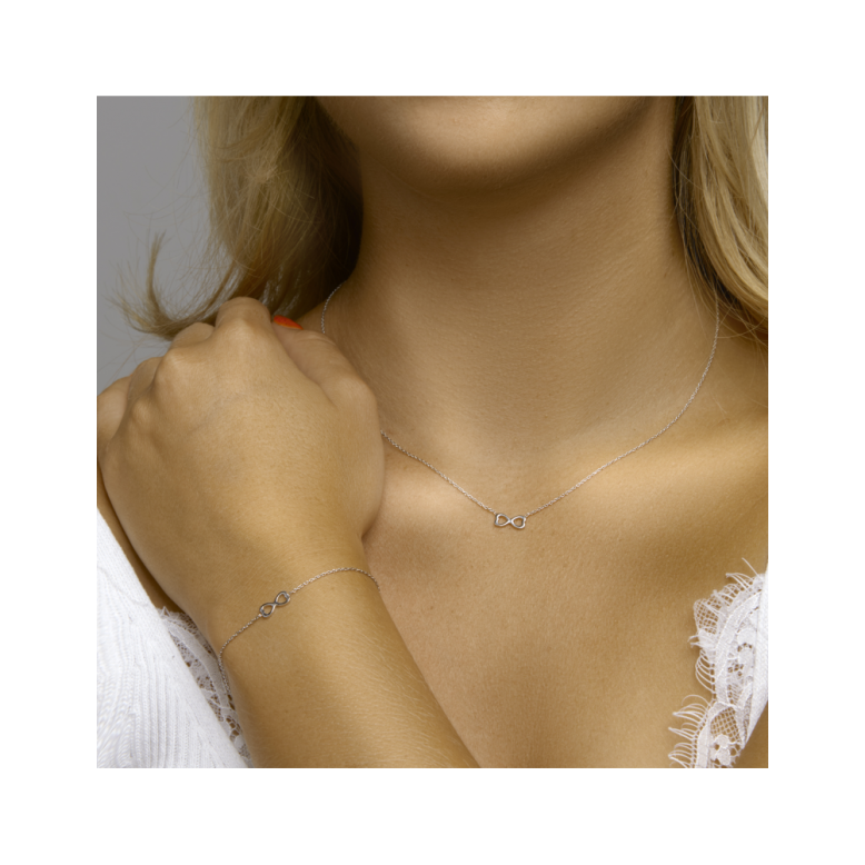 Armband, zilver gerhodineerd hartjes (lengte:16-19cm.) - 22952 Armband, zilver gerhodineerd hartjes (lengte:16-19cm.) - 22952