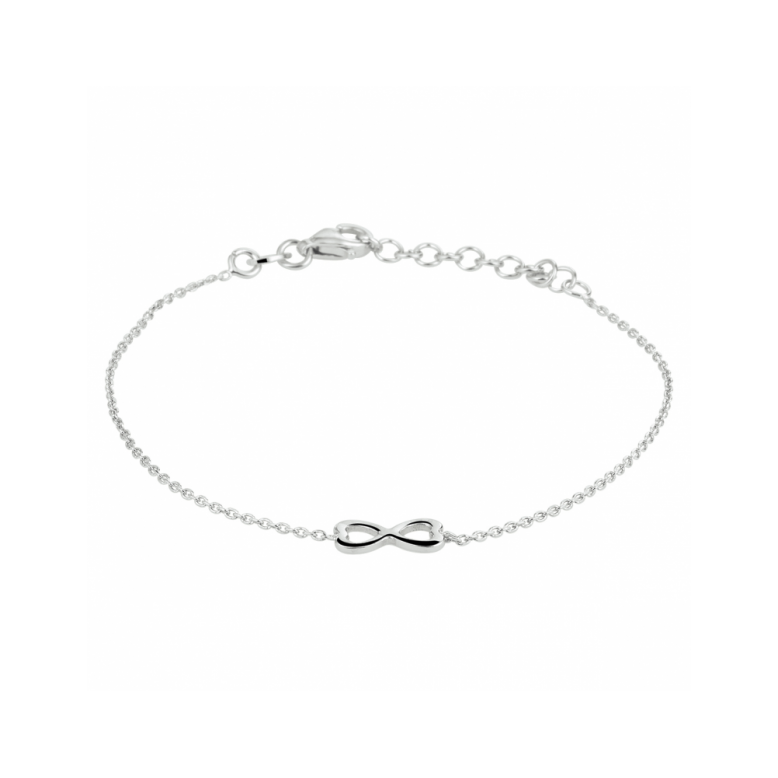 Armband, zilver gerhodineerd hartjes (lengte:16-19cm.) - 22952 Armband, zilver gerhodineerd hartjes (lengte:16-19cm.) - 22952