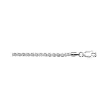 Collier, vossestaart 2,5mm. (lengte: 45cm.) - 24083