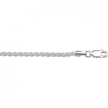 Collier, vossestaart 2,5mm. (lengte: 45cm.) - 24083