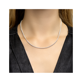 Collier, vossestaart 2,5mm. (lengte: 45cm.) - 24083 Collier, vossestaart 2,5mm. (lengte: 45cm.) - 24083