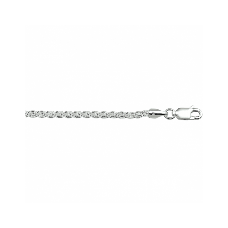 Collier, vossestaart 2,5mm. (lengte: 45cm.) - 24083