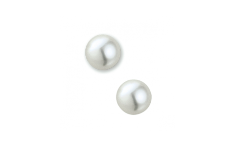 HC Oorknoppen, 14krt.goud met zoetwaterparel (9,5mm.) - 23024