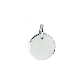 Graveerhanger, zilver gerhodineerd rond (8mm.) - 23237
