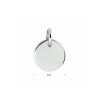 Graveerhanger, zilver gerhodineerd rond (8mm.) - 23237