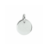 Graveerhanger, zilver gerhodineerd rond (8mm.) - 23237