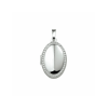 Medaillon, zilver gerhodineerd (18,5x14mm.) - 22881