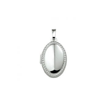 Medaillon, zilver gerhodineerd (18,5x14mm.) - 22881