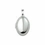 Medaillon, zilver gerhodineerd (18,5x14mm.) - 22881