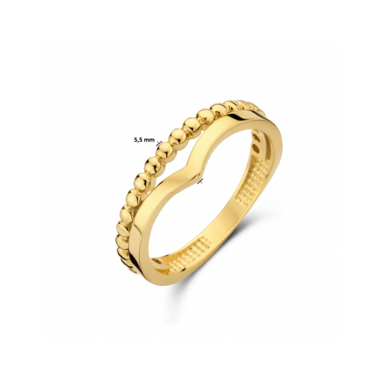 Ring, 14krt.goud (maat16,5) - 22734