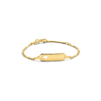Graveerarmband, 14krt. goud (verstelbaar: 11-13cm.>vanaf 1jaar) - 22447