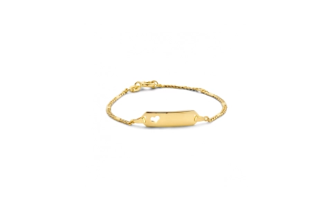 Graveerarmband, 14krt. goud (verstelbaar: 11-13cm.>vanaf 1jaar) - 22447