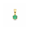 Hanger, 14krt.goud met geboortesteen Smaragd (mei) - 23911