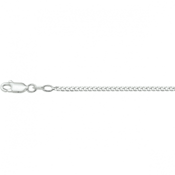 Collier, zilver gourmet (lengte 70cm.) - 23649 Collier, zilver gourmet (lengte 70cm.) - 23649
