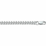 Armband, zilver gourmette  4,3 mm. (lengte: 19cm.) - 24204