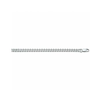 Armband, zilver gourmette 4,8mm (lengte: 20cm.) - 24174