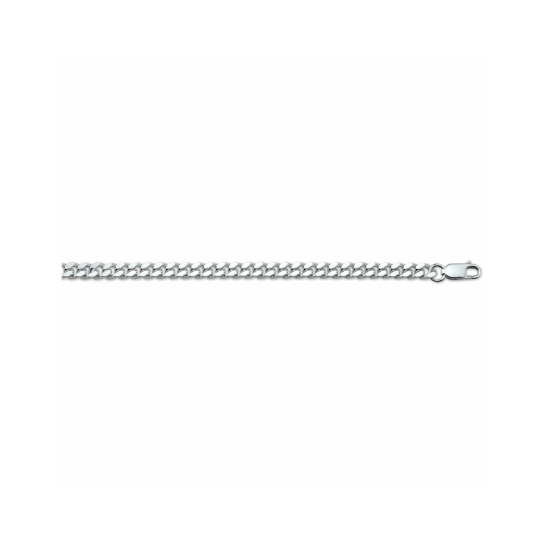 Armband, zilver gourmette 4,8mm (lengte: 20cm.) - 24174
