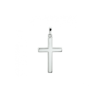 Hanger, zilver kruis (30x19mm.) - 24099 Hanger, zilver kruis (30x19mm.) - 24099