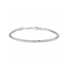 Armband, zilver vossestaart 3,0 mm (lengte: 19cm.) - 22725