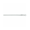 Armband, zilver vossestaart 3,0 mm (lengte: 19cm.) - 22725