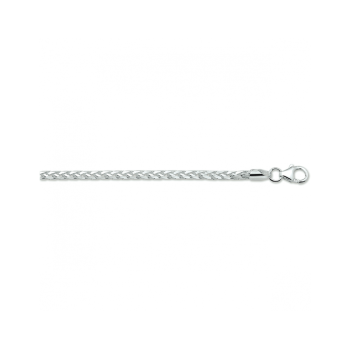 Armband, zilver vossestaart 3,0 mm (lengte: 19cm.) - 22725 Armband, zilver vossestaart 3,0 mm (lengte: 19cm.) - 22725