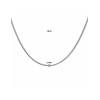 Collier, zilver/oxi vossestaart 1,6 mm (lengte 60cm.) - 22670