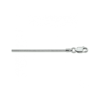 Collier, zilver gerhodineerd slang 1,6 mm (lengte: 50cm.) - 23591 Collier, zilver gerhodineerd slang 1,6 mm (lengte: 50cm.) - 23591