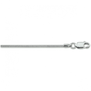 Collier, zilver gerhodineerd slang 1,6 mm (lengte: 50cm.) - 23591 Collier, zilver gerhodineerd slang 1,6 mm (lengte: 50cm.) - 23591