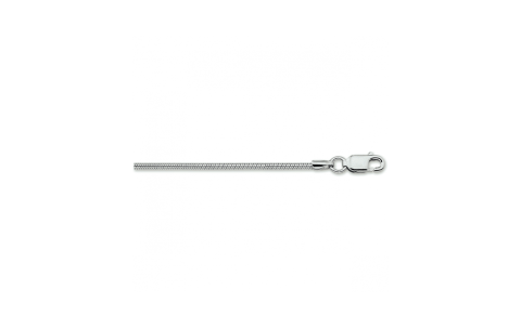 HC Collier, zilver gerhodineerd slang 1,6 mm (lengte: 50cm.) - 23591