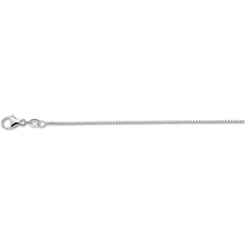 zilveren collier venetiaans 42cm. gerhodineerd (lengte: 45cm.) - 24131