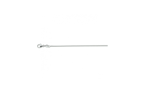 zilveren collier venetiaans 42cm. gerhodineerd (lengte: 45cm.) - 24131
