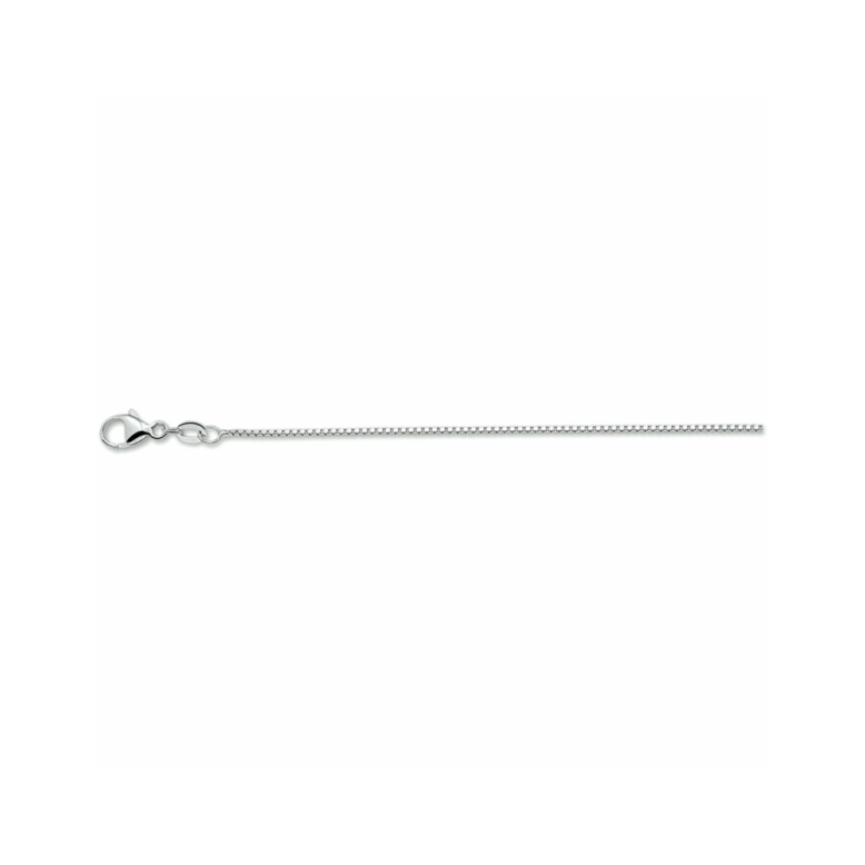 zilveren collier venetiaans 42cm. gerhodineerd (lengte: 45cm.) - 24131