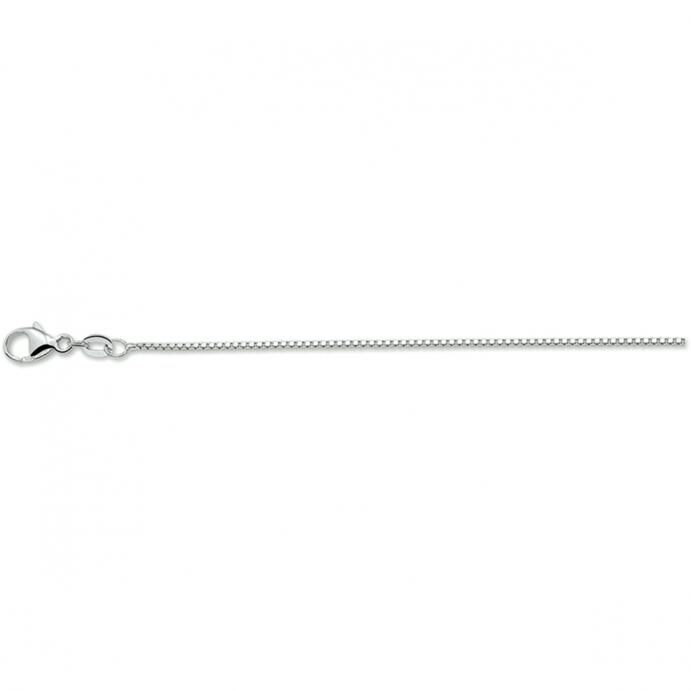 zilveren collier venetiaans 42cm. gerhodineerd (lengte: 45cm.) - 24131