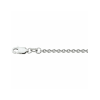 Collier, zilver gerhodineerd ankerschakel (lengte: 80cm.) - 24084
