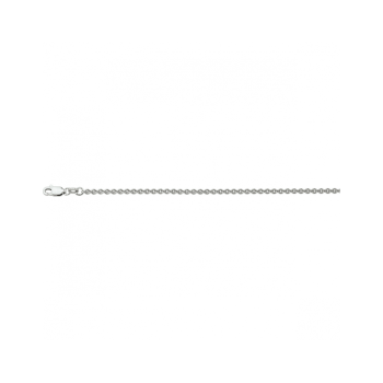 Collier, zilver gerhodineerd ankerschakel (lengte: 80cm.) - 24084 Collier, zilver gerhodineerd ankerschakel (lengte: 80cm.) - 24084