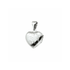 Medaillon, zilver gerhodineerd hart (20mm.) - 24980 Medaillon, zilver gerhodineerd hart (20mm.) - 24980