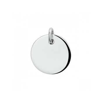 Graveerhanger, zilver gerhodineerd rond (16mm.) - 23235