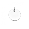 Graveerhanger, zilver gerhodineerd rond (16mm.) - 23235