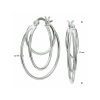 Oorringen, zilver gerhodineerd (27x4mm.) - 24550