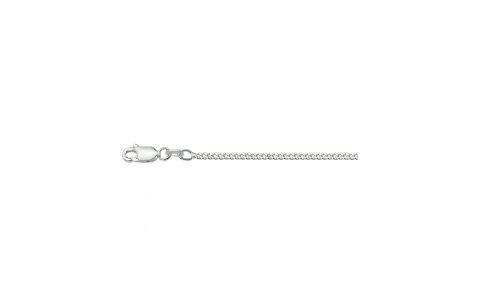 HC Collier, zilver gerhodineerd gourmette 2,1mm. (60cm.) - 24155