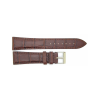 Horlogeband 22mm Bruin Krokodillenprint - 24466