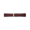 Horlogeband 20mm, Leer met Silicone aan de binnen kant, Bruin - 23229